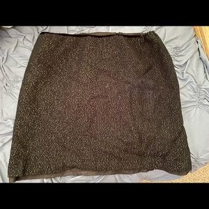 24W Talbots skirt black with gold metallic